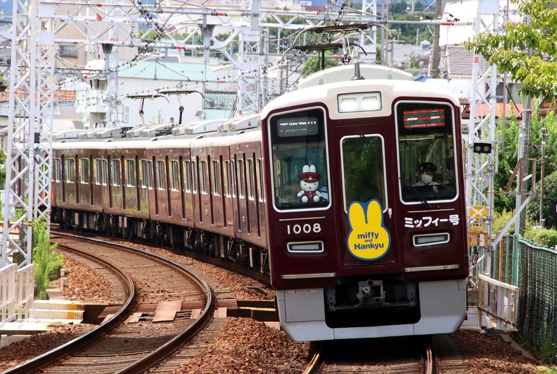 2022～2023年に運転されて人気を集めた「ミッフィー号」（撮影：南正時）