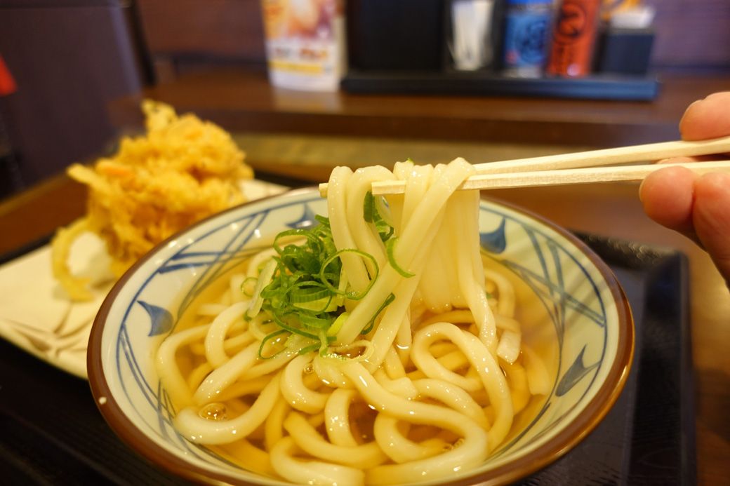 丸亀製麺のうどん（筆者撮影）