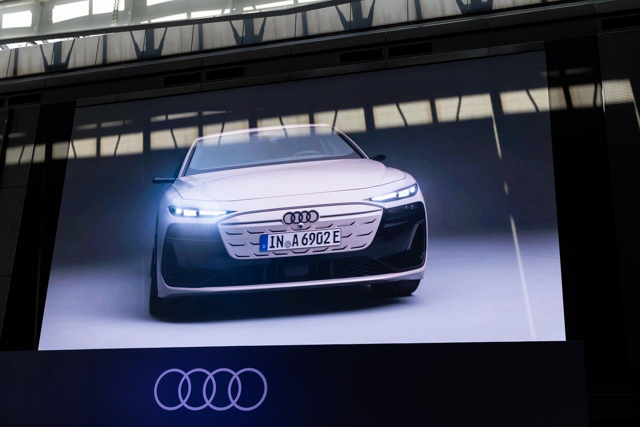 アウディ「A6 e-tron」シリーズおよび発表会の様子（写真：三木 宏章）
