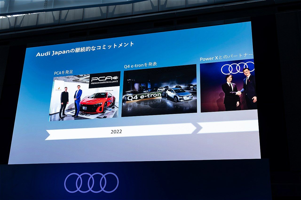 2025年7月24日に開催された「Audi New Models Special Debut Show」の様子（写真：三木 宏章）