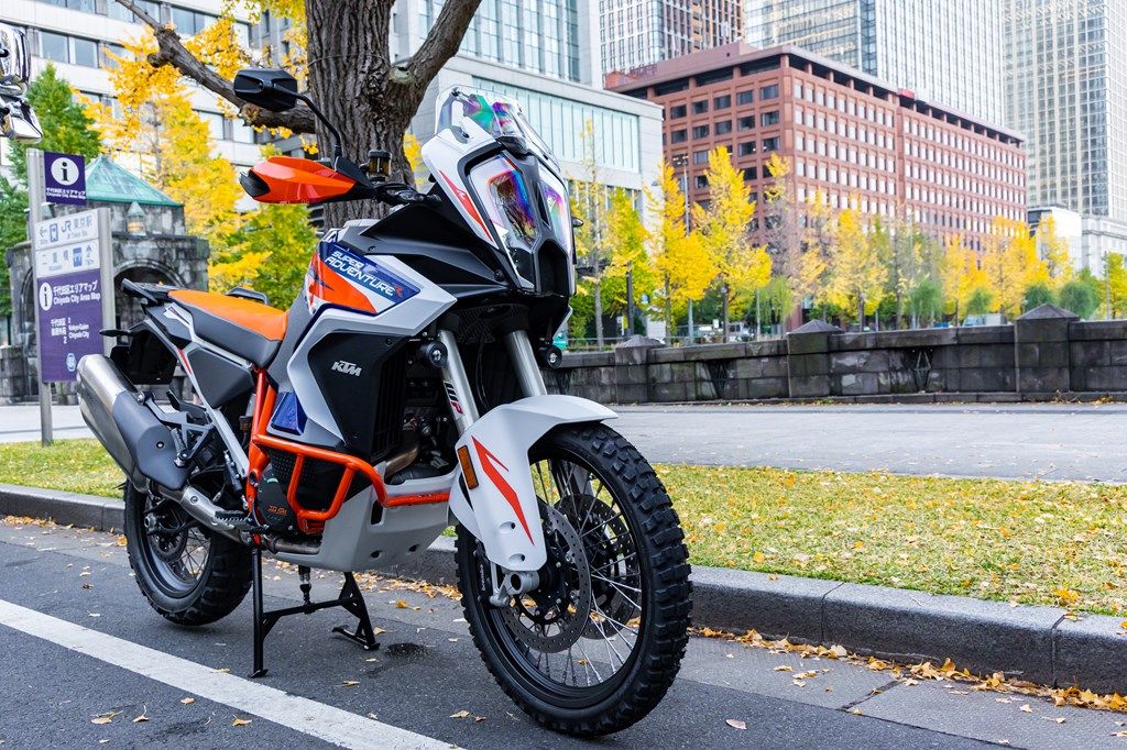 KTM「1290 スーパーアドベンチャーR」のディテール（東洋経済オンライン編集部撮影）