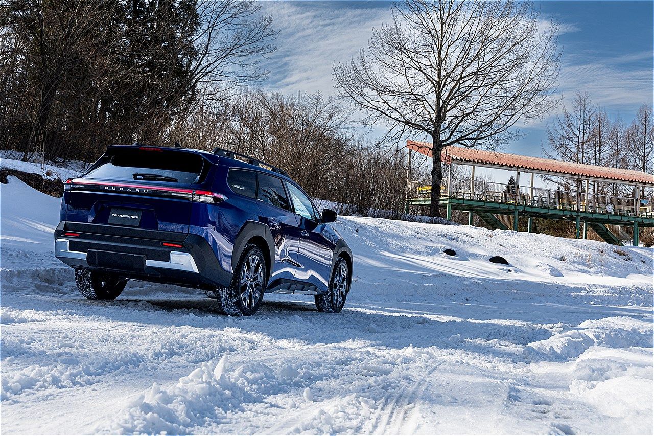 2026年4月上旬に正式発表予定、スバル新型BEV「トレイルシーカー」のプロトタイプ（写真：三木 宏章）