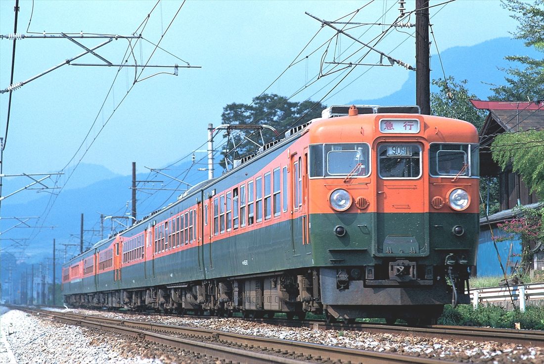 上野―水上間を結んだ165系の急行「ゆけむり」（撮影：南正時）