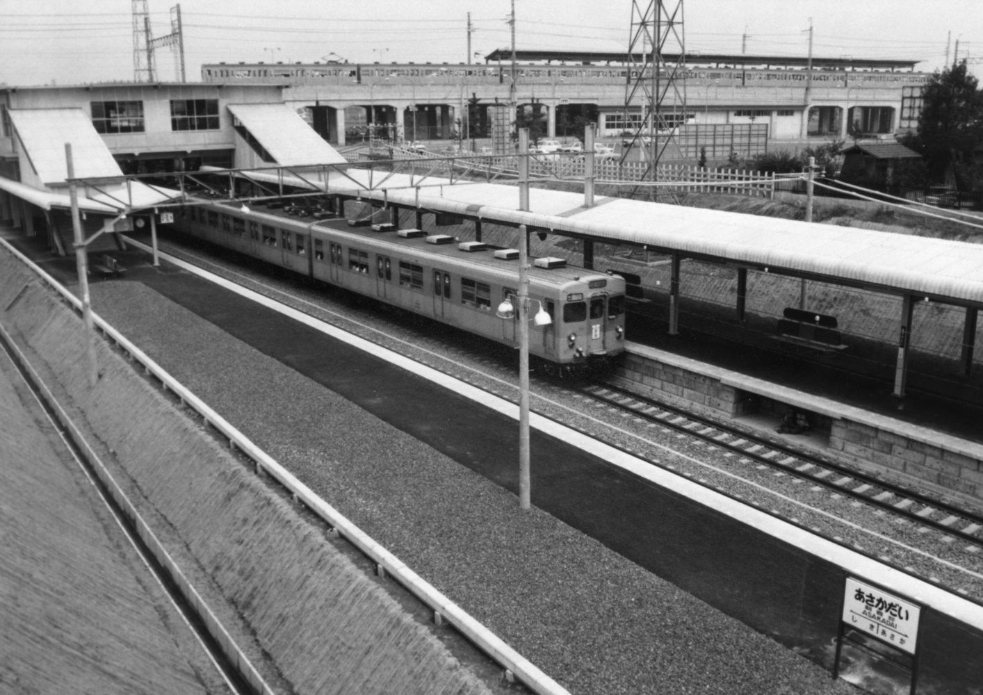 開業当時の朝霞台駅　国鉄武蔵野線　1974年