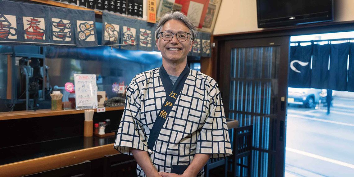 「もつ焼き 江戸熊」小熊順之介さん