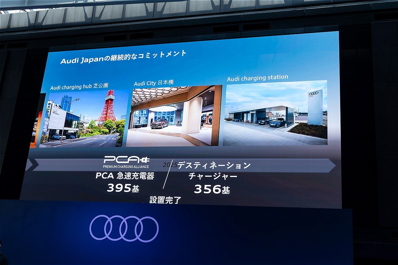 2025年7月24日に開催された「Audi New Models Special Debut Show」の様子（写真：三木 宏章）
