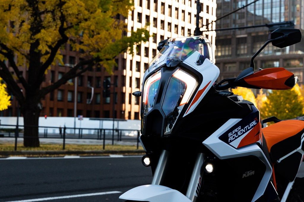 KTM「1290 スーパーアドベンチャーR」のディテール（東洋経済オンライン編集部撮影）