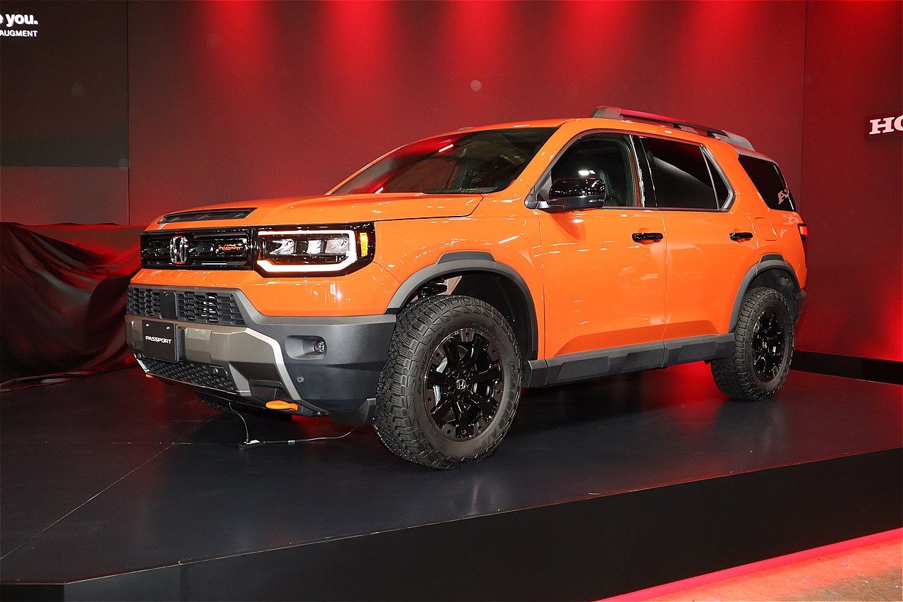 ホンダ「パスポート トレイルスポーツ エリート（北米仕様、参考出品）」（写真：筆者撮影）