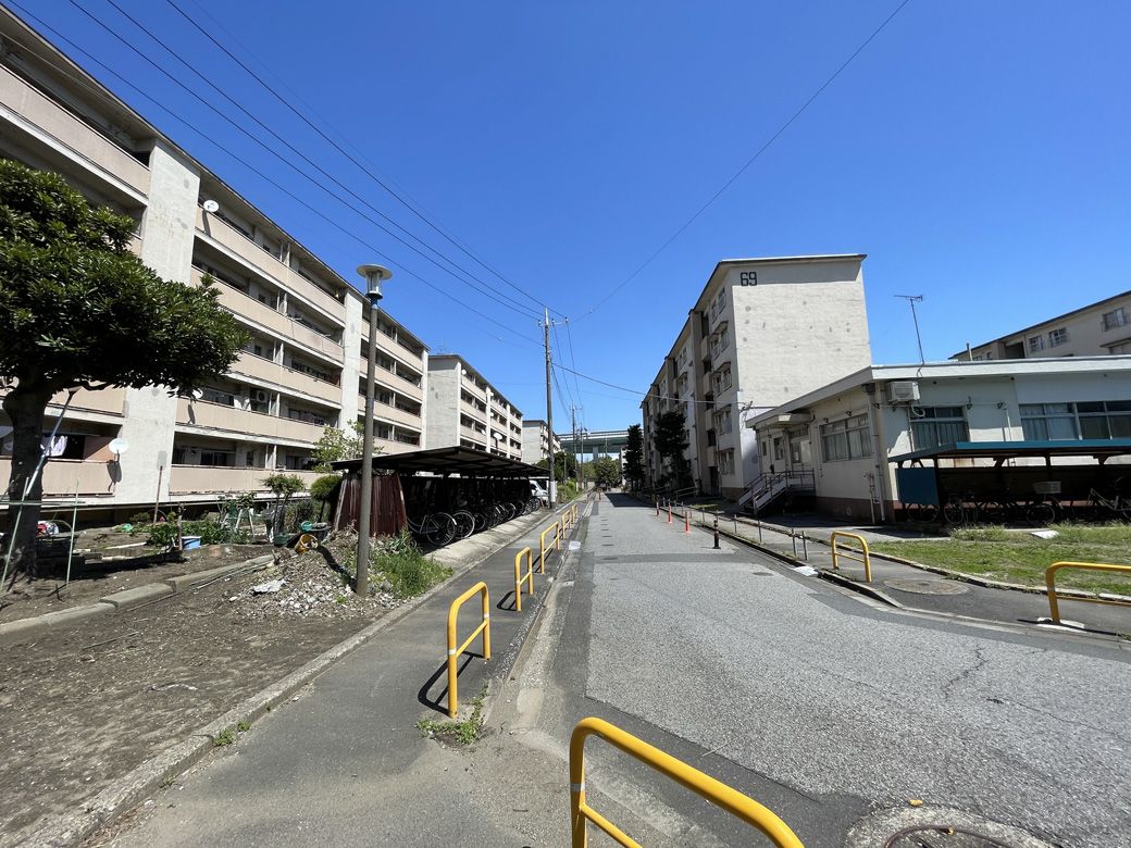 辰巳地区の団地（筆者撮影）
