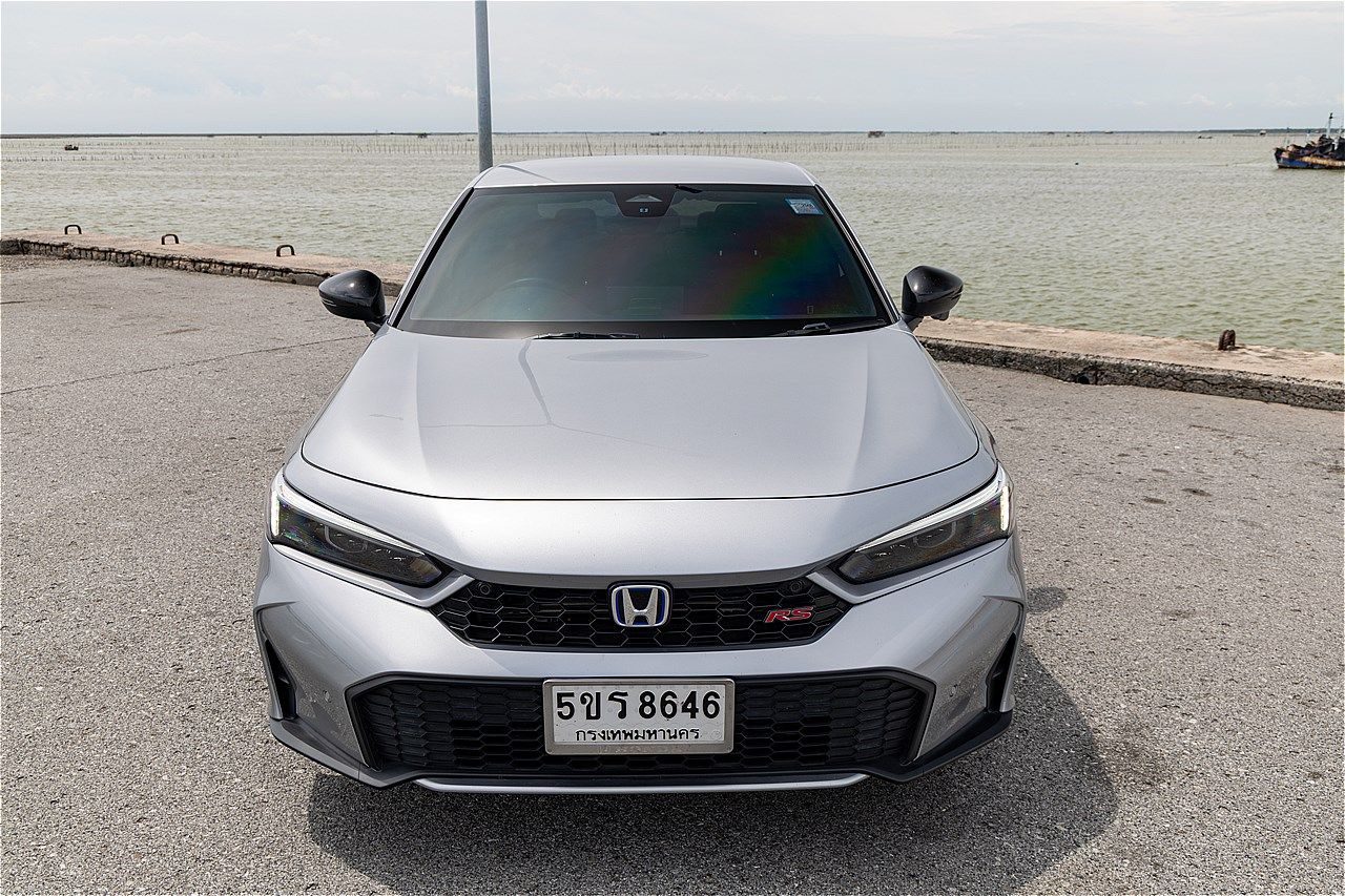 タイで試乗したホンダ「シビック e:HEV RS」（写真：筆者撮影）