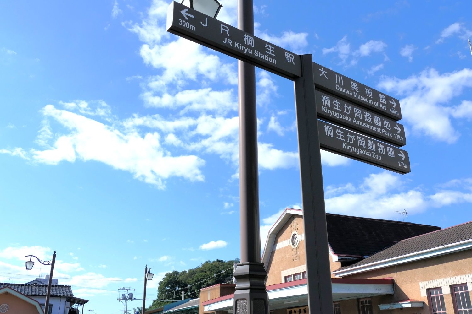 JR桐生駅との距離は約300m（編集部撮影）