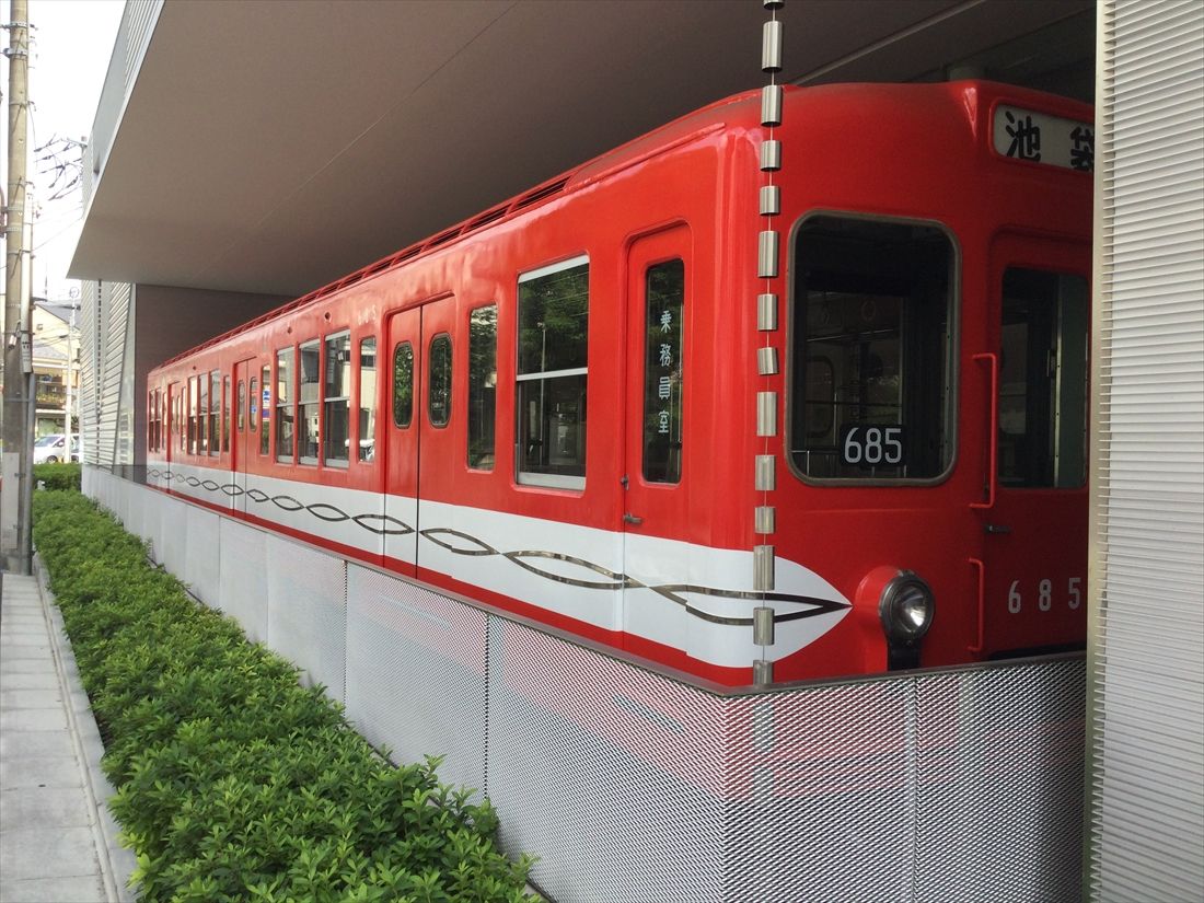 かつての地下鉄丸ノ内線車両（筆者撮影）