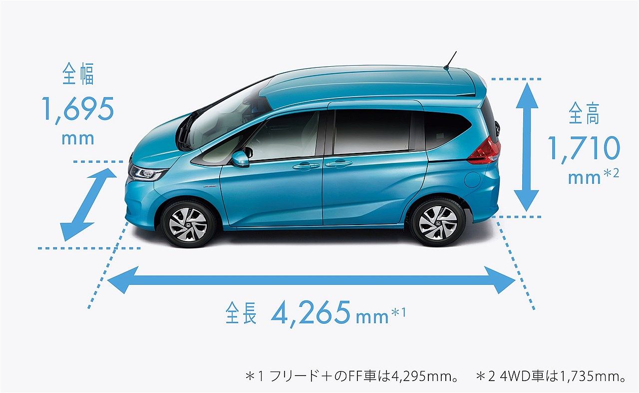 ホンダの2代目「フリード/フリード＋」のディテール（写真：本田技研工業）