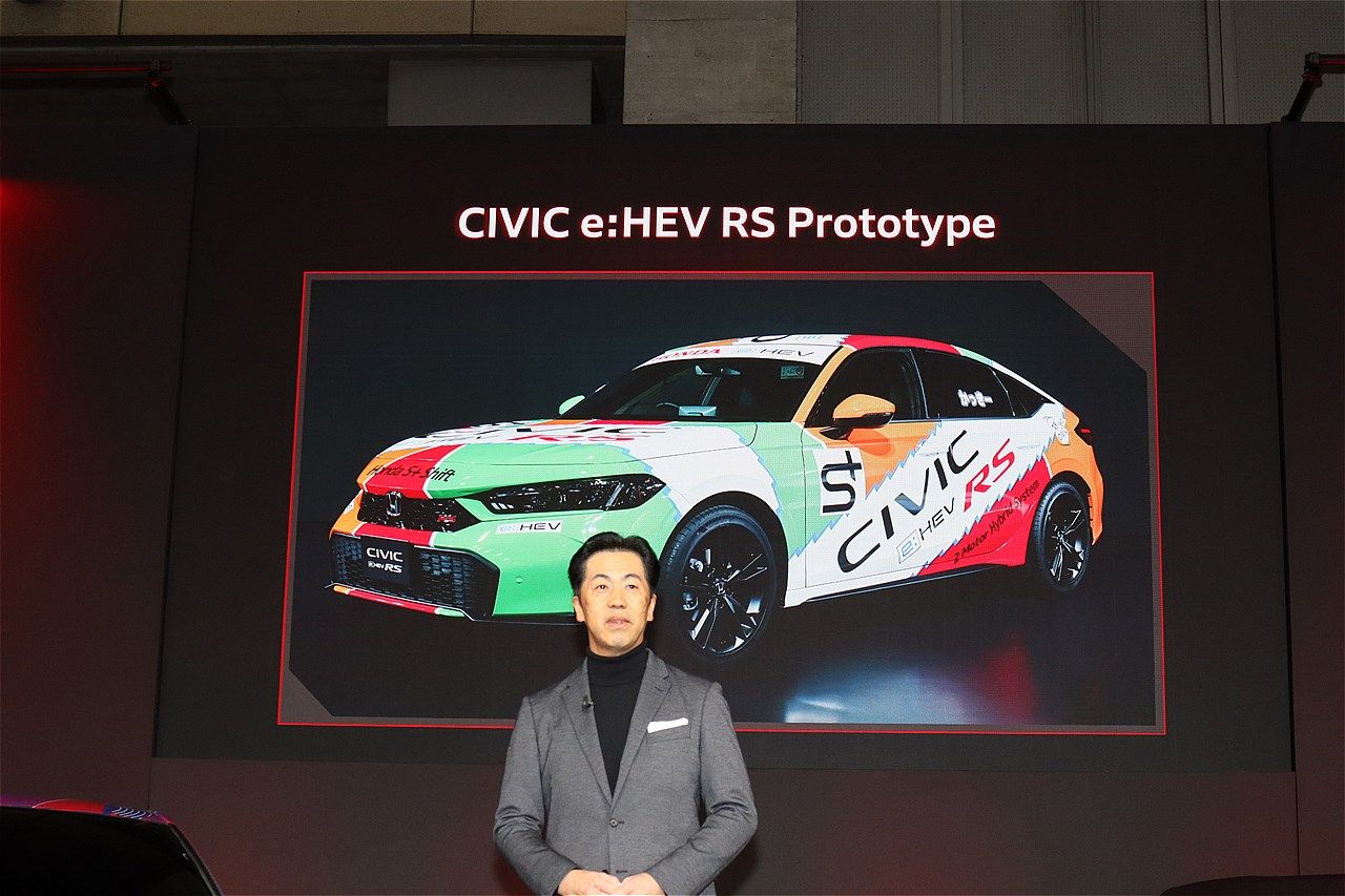 ホンダ「シビックe:HEV RSプロトタイプ」（写真：筆者撮影）