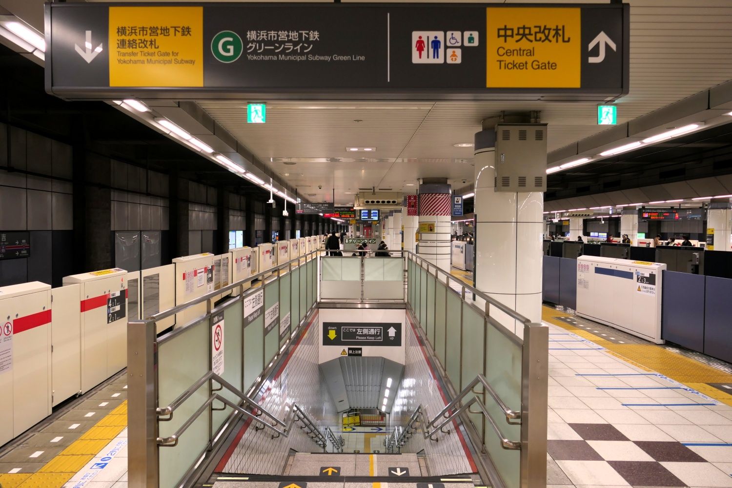 東急電鉄日吉駅　乗り換え動線