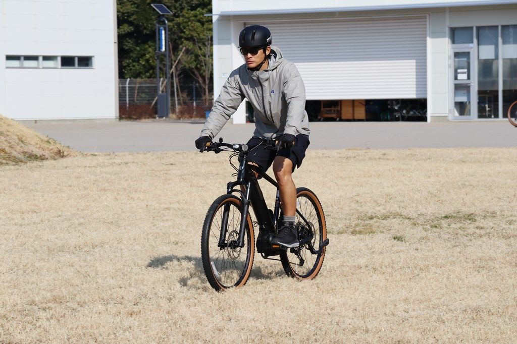 ヤマハの新型スポーツ電動アシスト自転車「クロスコアRV」（写真：筆者撮影）