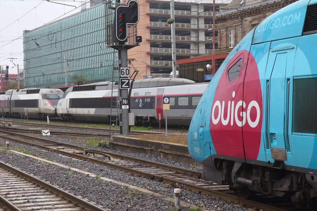 「Ouigo」はフランス国内でも多くの路線が運行されている（撮影：橋爪智之）
