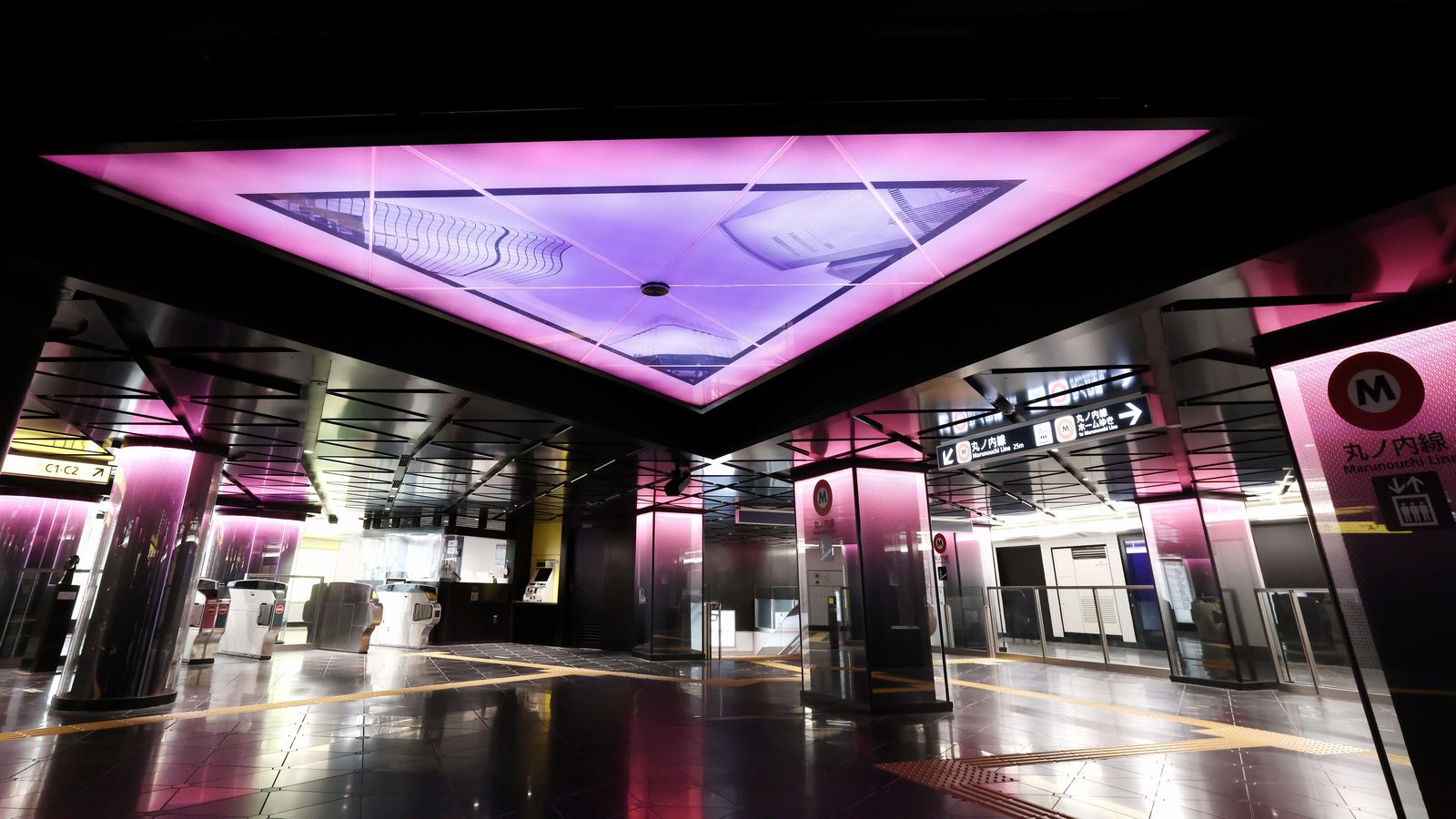 メトロ銀座駅を大改装､必見｢光の演出｣の狙い 地下鉄のシンボル駅､ラインカラーの光で一新 | 通勤電車 | 東洋経済オンライン
