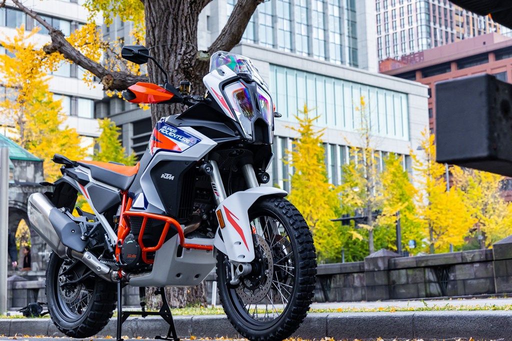 KTM「1290 スーパーアドベンチャーR」のディテール（東洋経済オンライン編集部撮影）