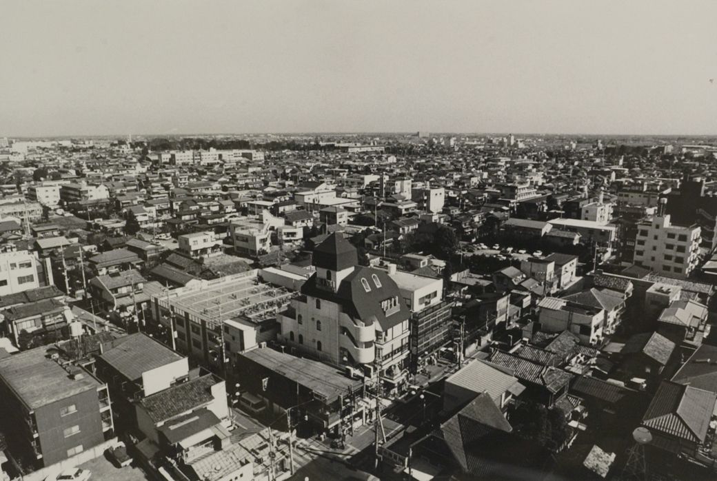 川越駅から続く住宅街（写真：1989年02月13日、高橋孫一郎撮影）