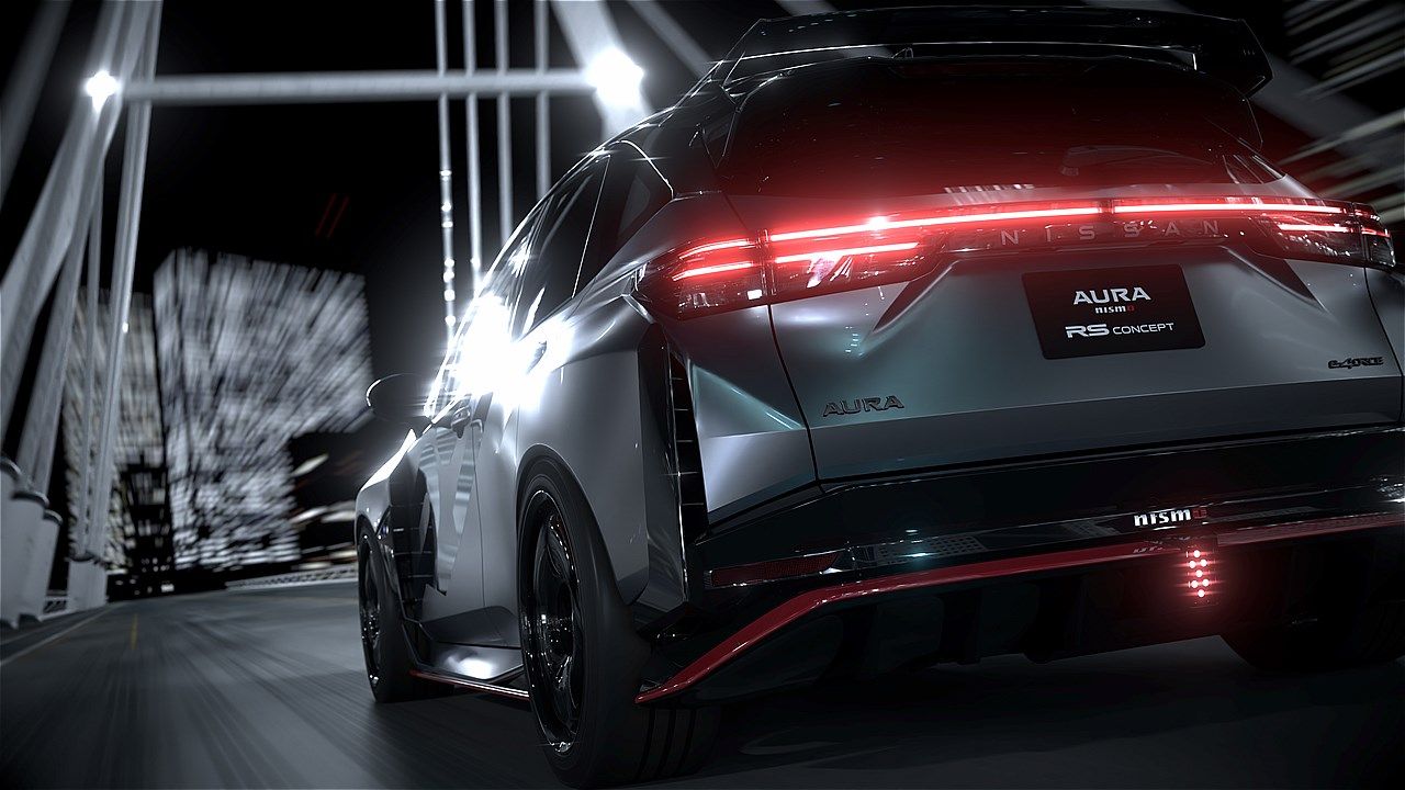 東京オートサロン2026で公開された日産「オーラNISMO RSコンセプト」（写真：日産自動車）