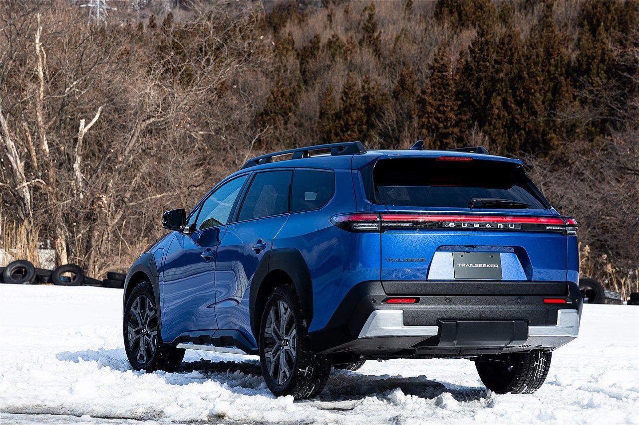2026年4月上旬に正式発表予定、スバル新型BEV「トレイルシーカー」のプロトタイプ（写真：三木 宏章）