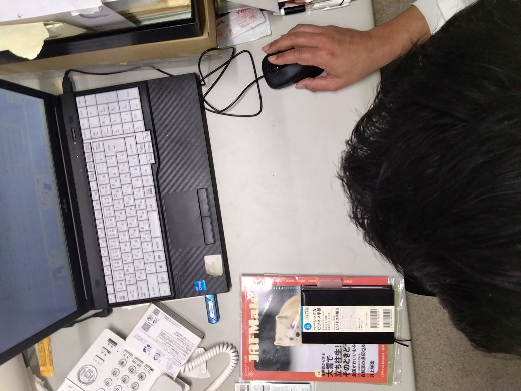 仕事中の中山さんの様子（写真：中山さん提供）