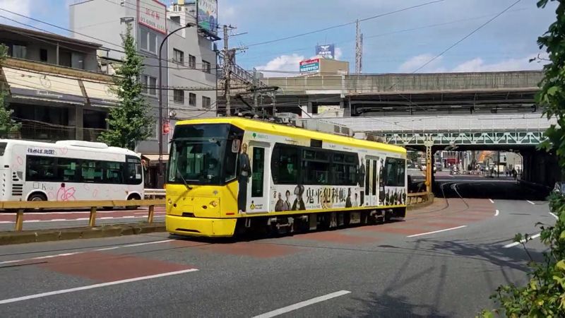 飛鳥山の急勾配区間（筆者撮影）