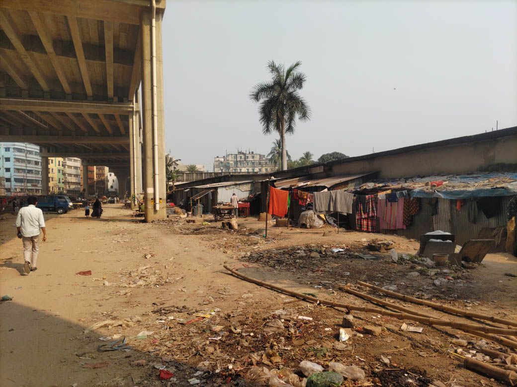 スラムの光景（筆者撮影）