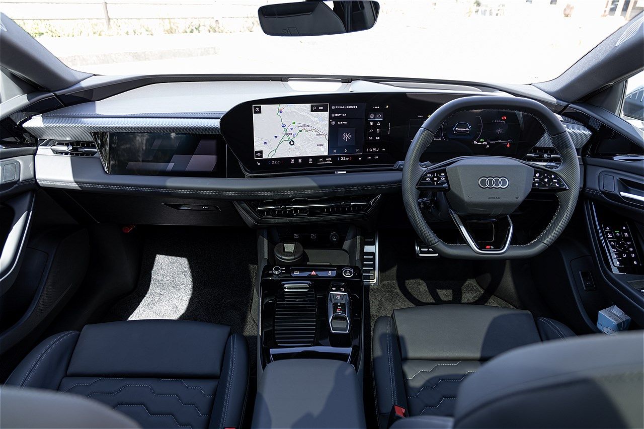 アウディの新型BEV「A6アバントe-tron」（写真：三木 宏章）