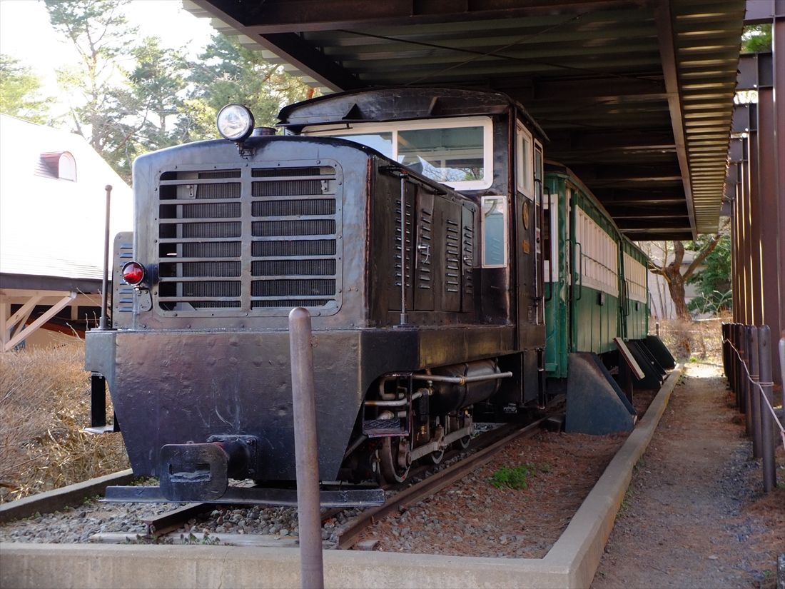 保存されている沼尻鉄道の車両（撮影：南正時）