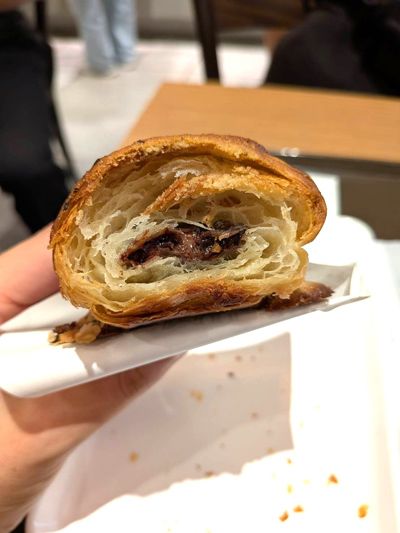 中にはチョコがとろり（筆者撮影）