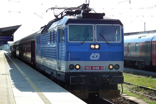 チェコは社会主義時代から多くの機関車を製造（2014年 筆者撮影）