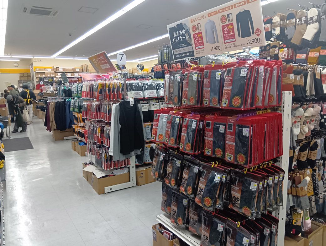 売り場の光景（筆者撮影）