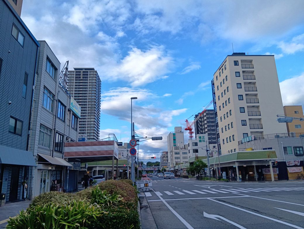 明石市の街並み（筆者撮影）