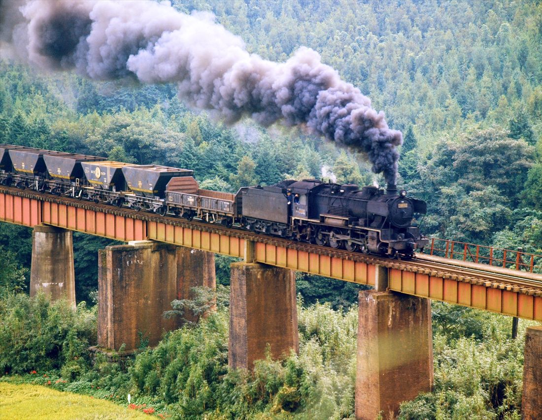 田川線の9600形。行橋方面から油須原を目指す（撮影：南正時）