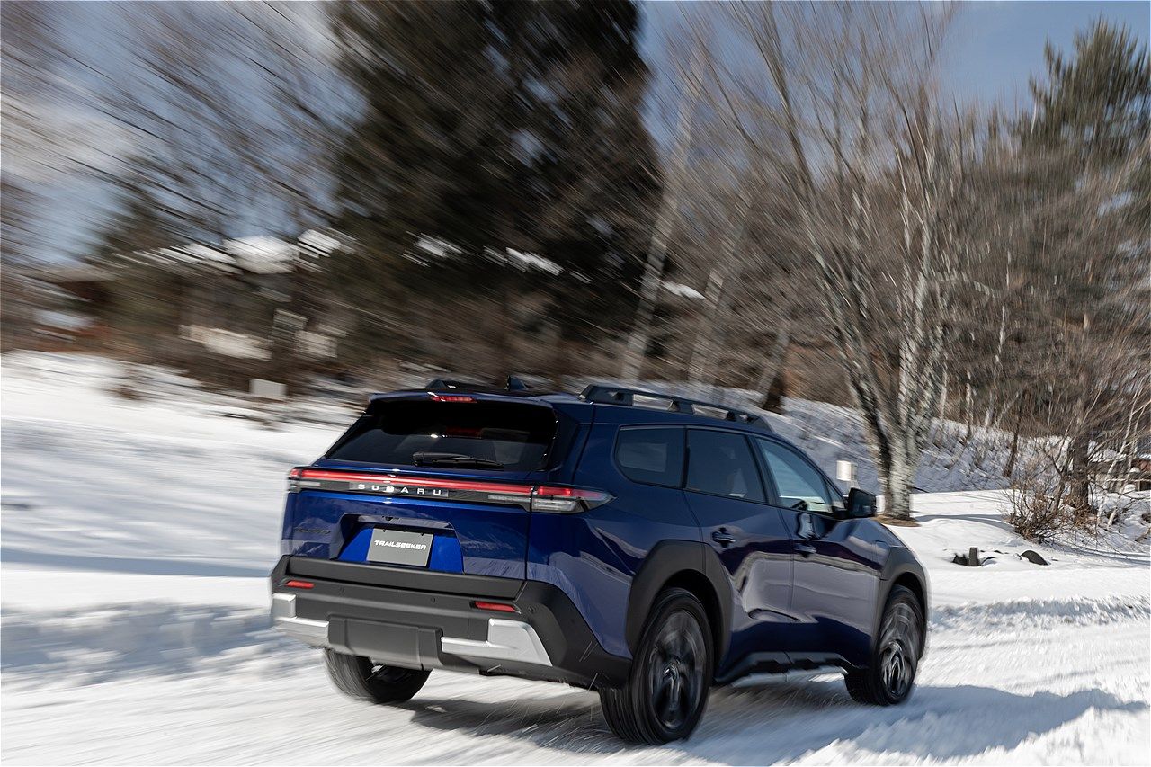 2026年4月上旬に正式発表予定、スバル新型BEV「トレイルシーカー」のプロトタイプ（写真：三木 宏章）