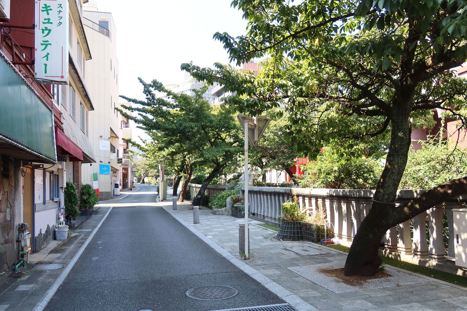 つたや周辺の様子
