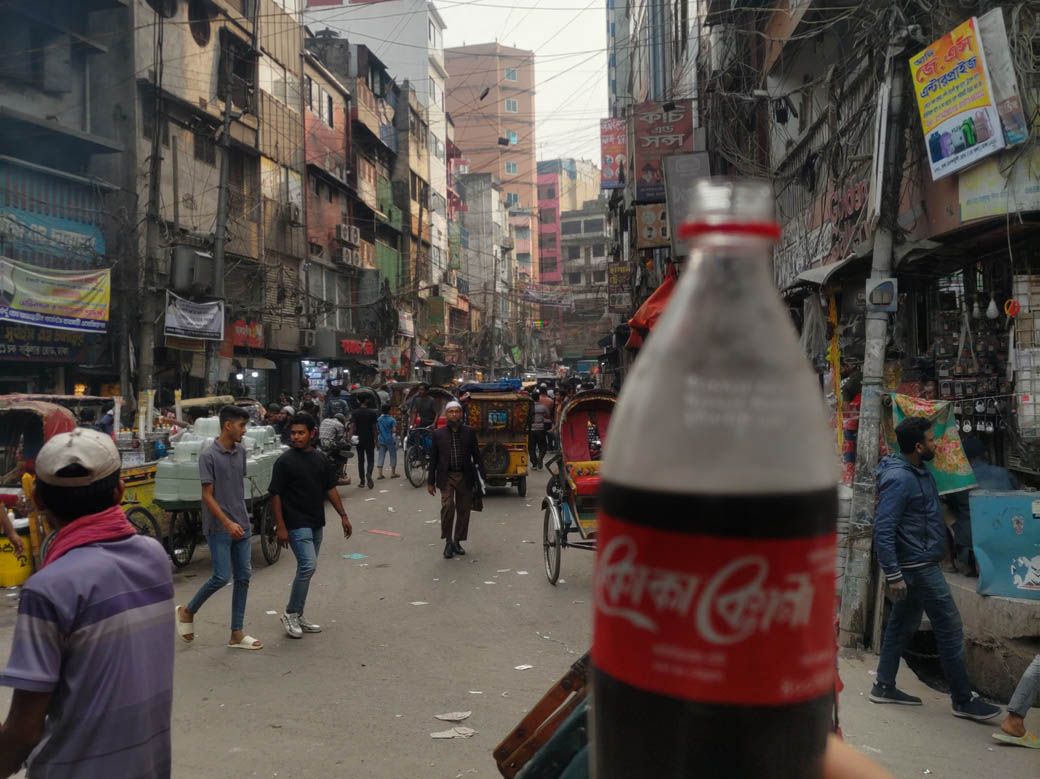 首都ダッカの街並み（筆者撮影）