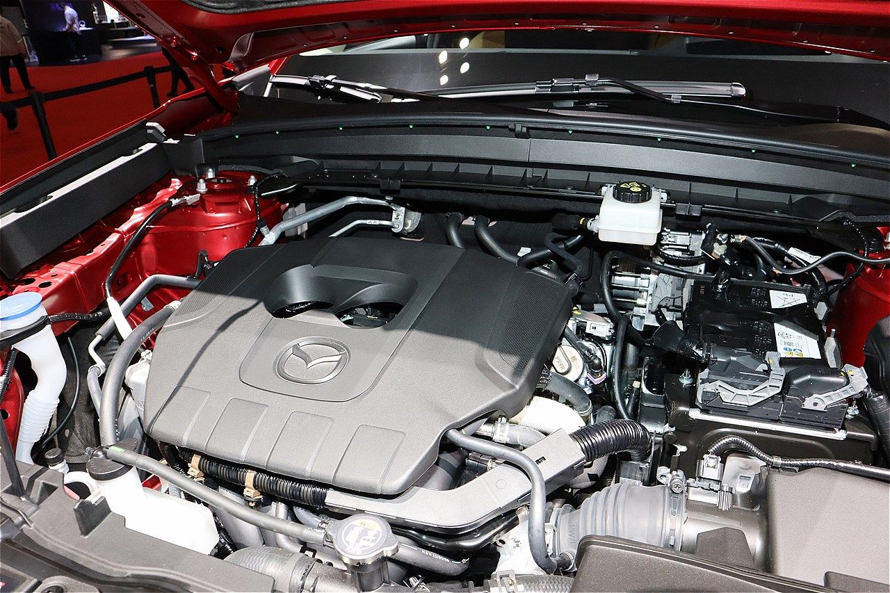 ジャパンモビリティショー2025に展示されたマツダの新型「CX-5」（筆者撮影）