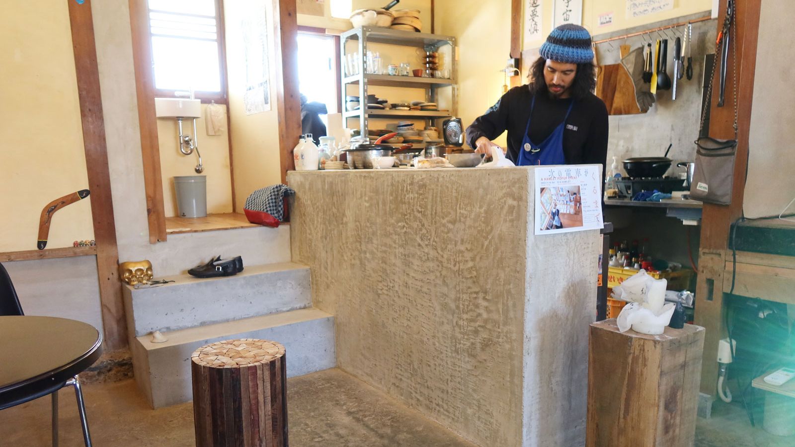 2023年撮影のハムレット。食堂として使われていた部屋＊当時（2023年　筆者撮影）