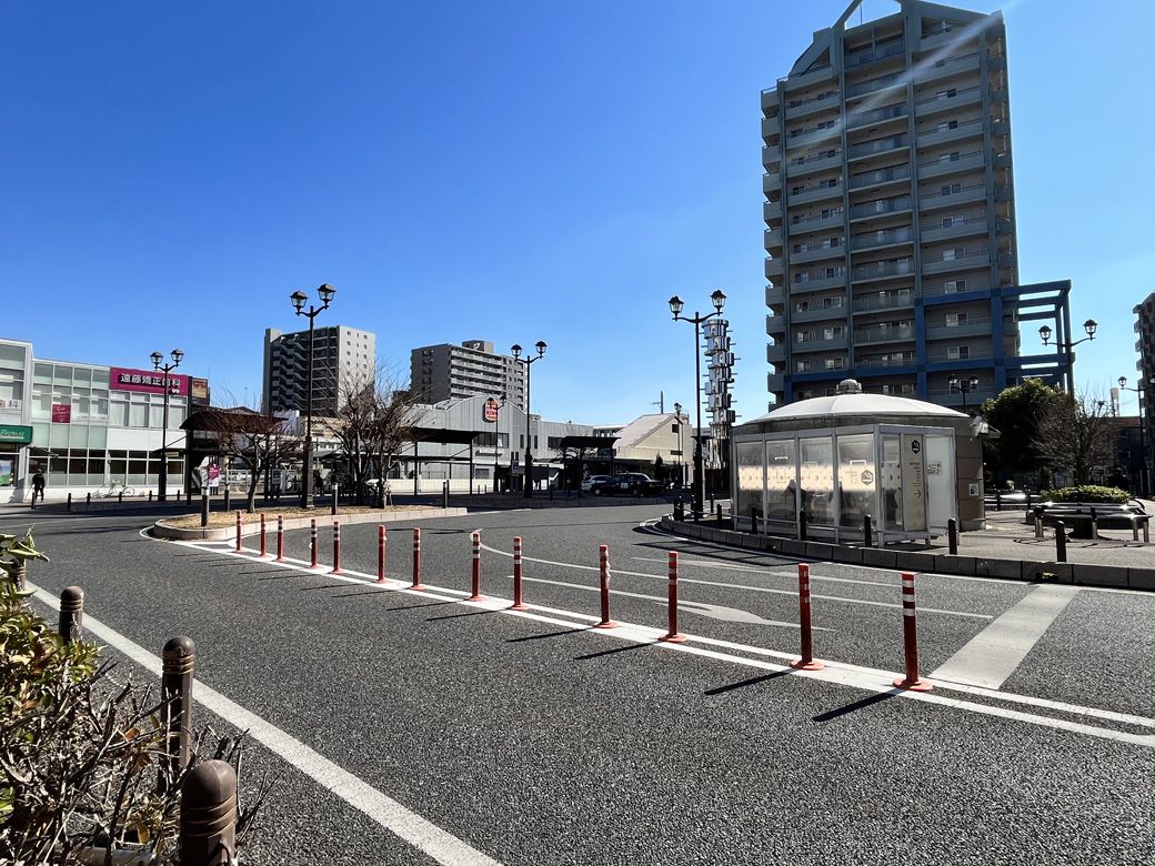 与野駅前のロータリー（筆者撮影）