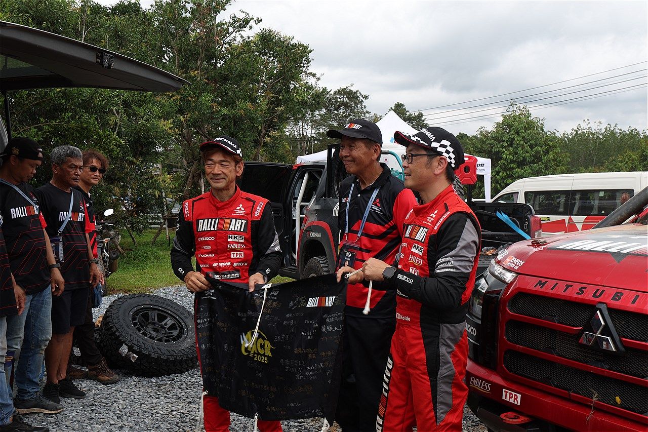 アジアンクロスカントリーラリー2025とチーム三菱ラリーアートの様子（写真：三木 宏章）
