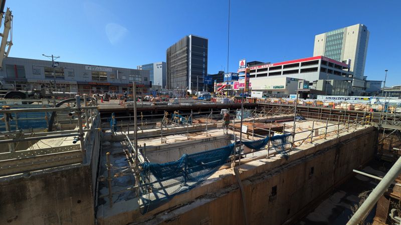 工事の様子（2026年2月筆者撮影）