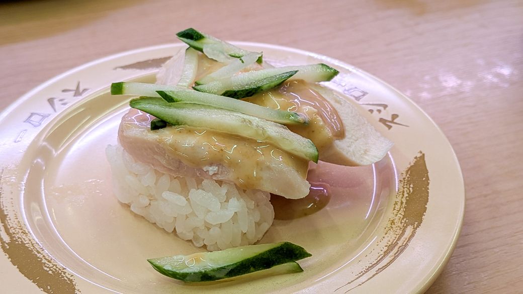 こちらも見つけてしまいました。「棒棒雞風雞叉燒」（30元≒150円）（写真：筆者撮影）