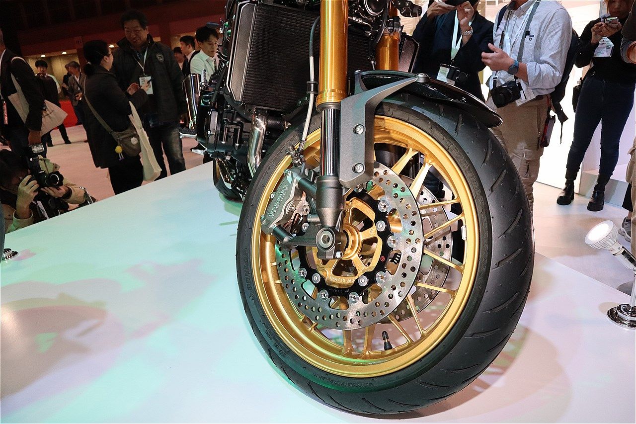 カワサキの新型「Z900RS SE」(筆者撮影）