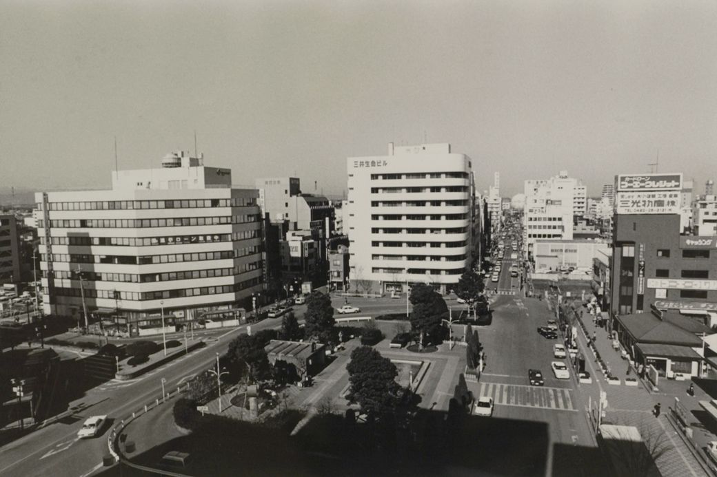 川越駅西口（写真：1989年02月13日、高橋孫一郎撮影）