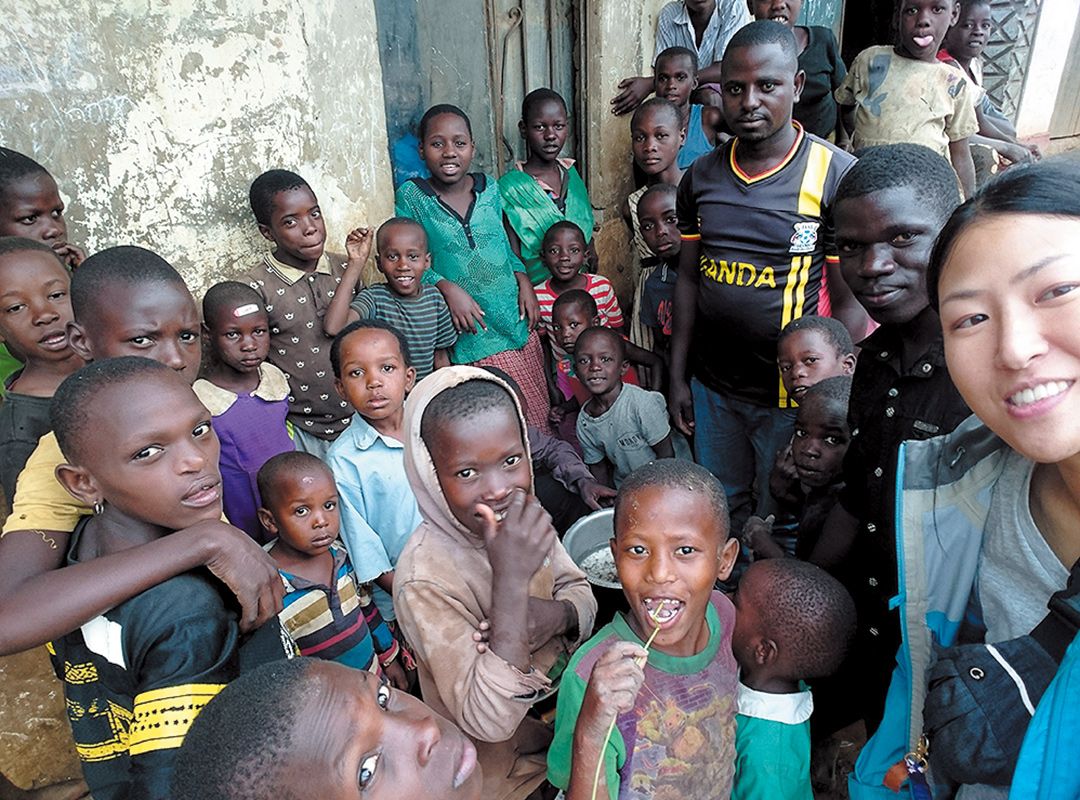 ウガンダでJICA海外協力隊で活動していた坪井氏