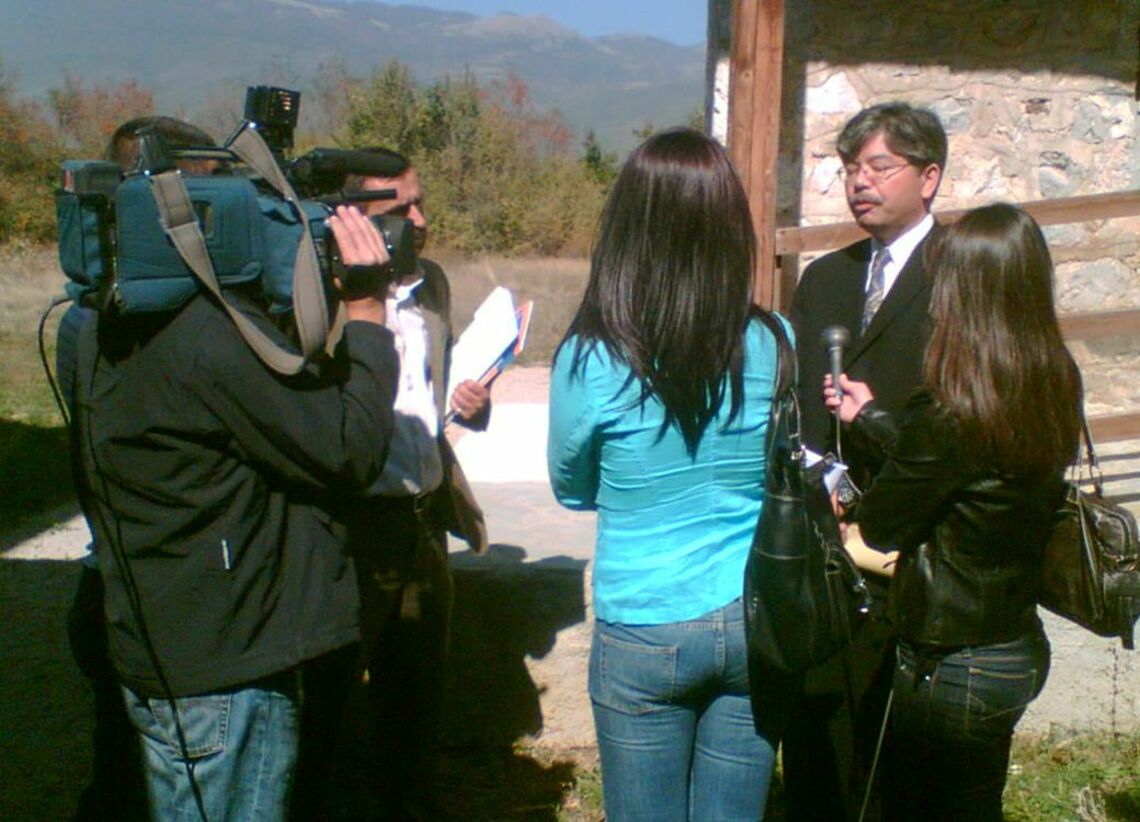 近藤先生のコソボ赴任時の様子