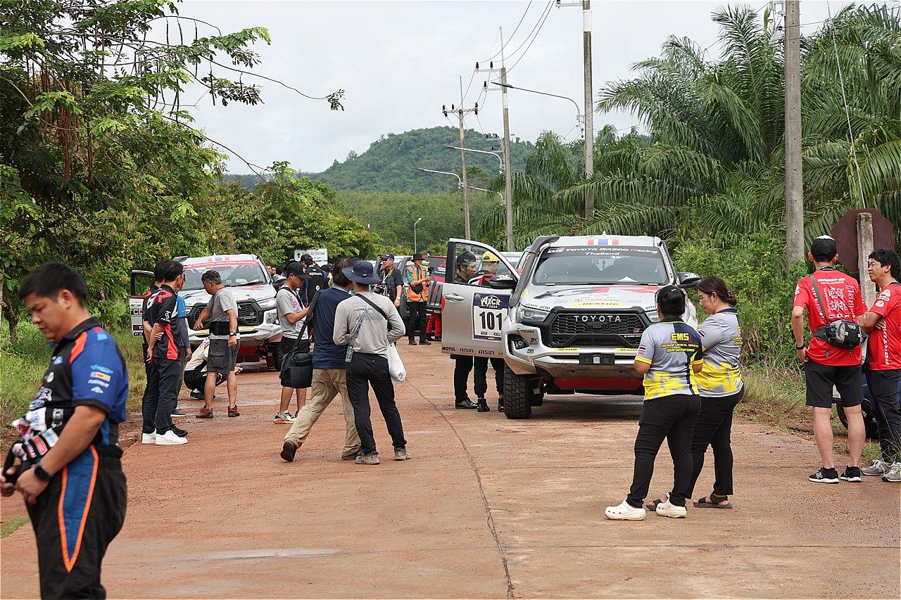 アジアンクロスカントリーラリー2025とチーム三菱ラリーアートの様子（写真：三木 宏章）
